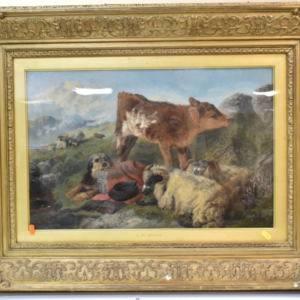George William Horlor Highland Scene Oil Painting Sold £1,200