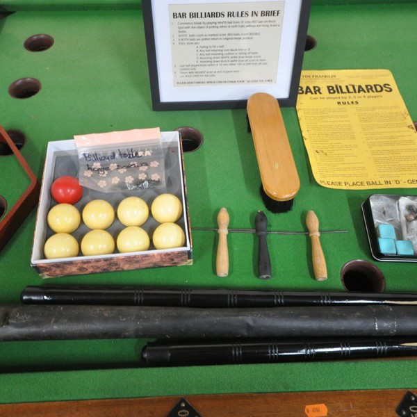 Coin Operated Kent Bar Billiards Table Sold £620