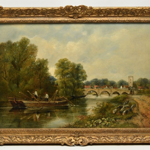 Late C19th River Landscape Sold £900