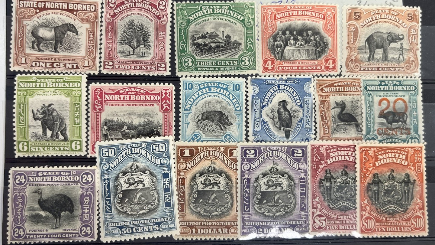 1925 North Borneo Stamps Set Less Couple Of Minor Values Web