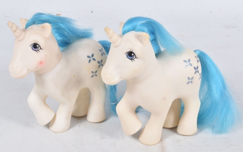 This pair of 1983 My Little Pony Unicorn Majesty figures are part of Lot 63.