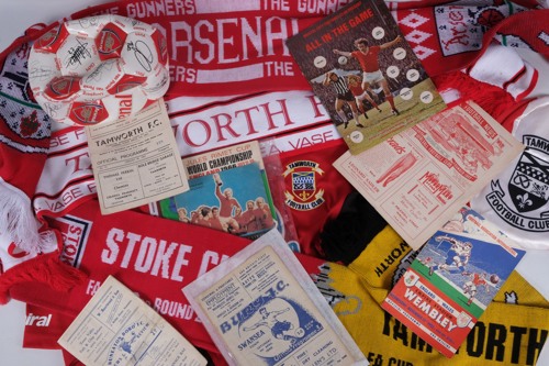 Auctioneers say the collection includes a programme for every generation of football fan.