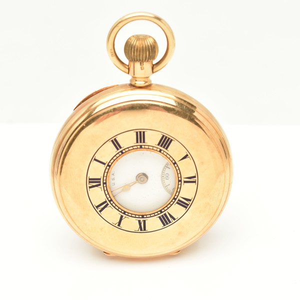 18Ct Gold Early C20th Waltham Pocket Watch Sold £2,000