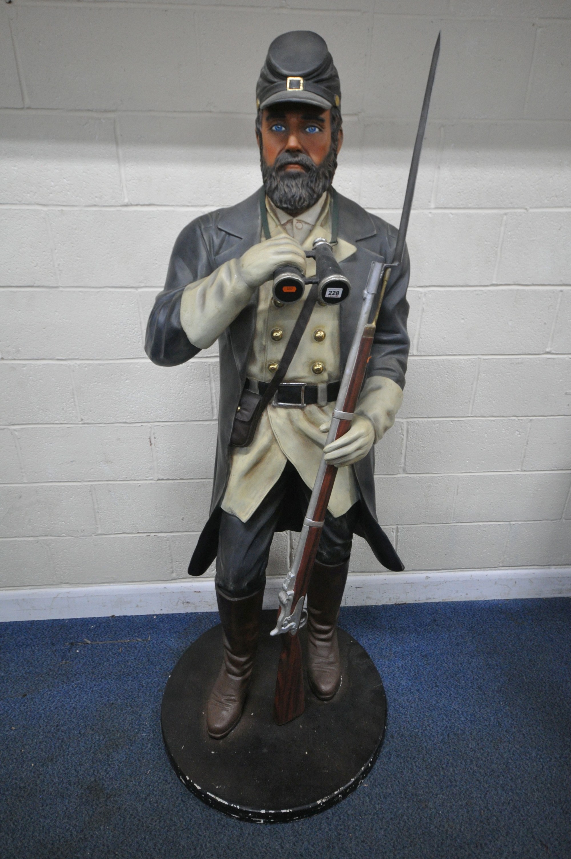 Life Size Figure Of American Civil War Confederate Soldier Sold £400