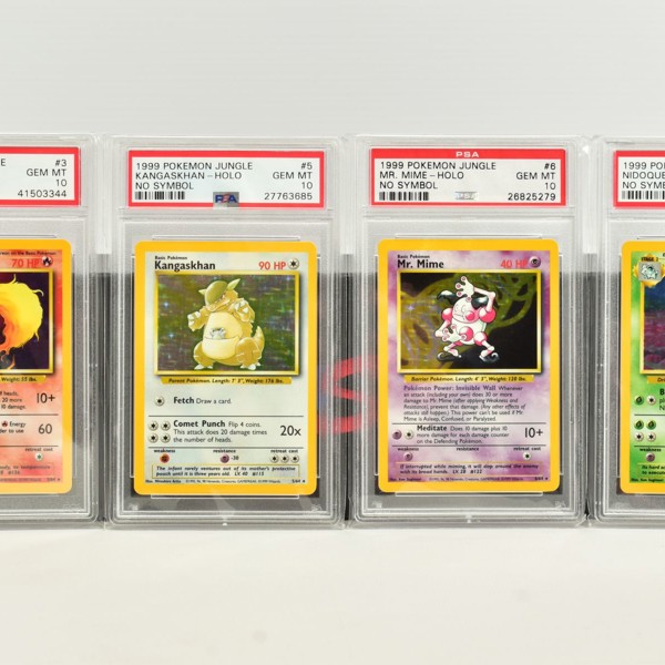 Four 1St Edition Jungle Cards From A Set Making £6600