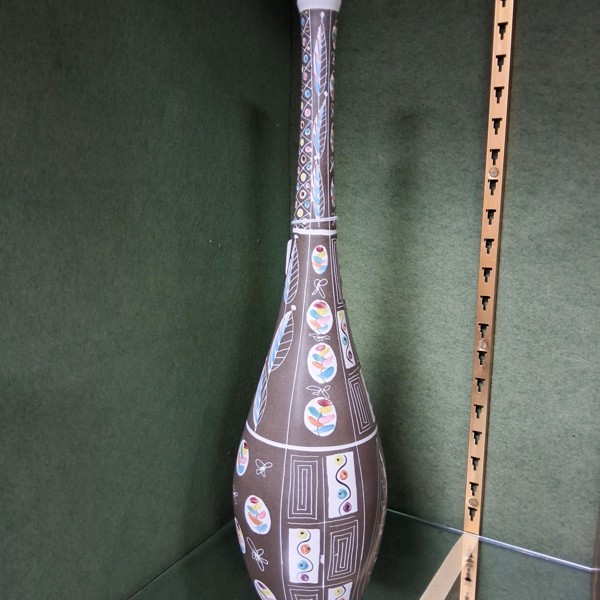 Denby Pottery Cheviot ware sputnik bottle vase by Glyn Colledge c1955 sold £500.jpg