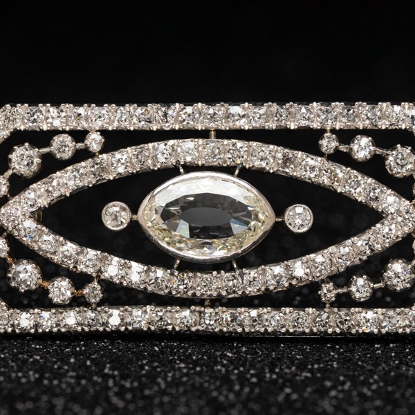 Art Deco Diamond Set Brooch Sold £2,300