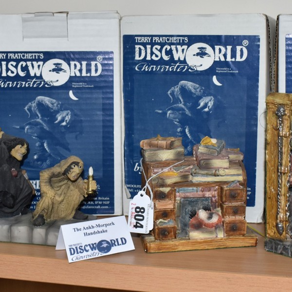 Four Boxed Clarecraft Discworld Collectables Sold £420