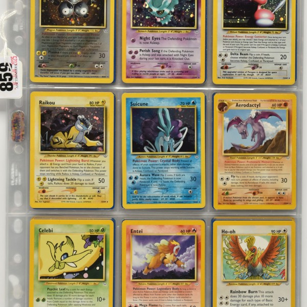 Near Complete Pokemon Neo Revelation Set Sold £900