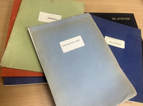 Film scripts including 1976’s The Eagle Has Landed by Tom Mankiewicz.