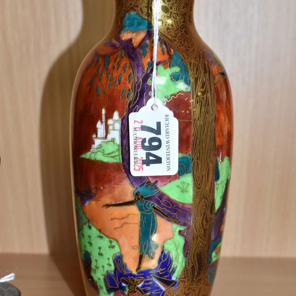 Wedgwood Flame Fairyland Lustre Vase By Daisy Makeig Jones Circa 1920 Sold £620