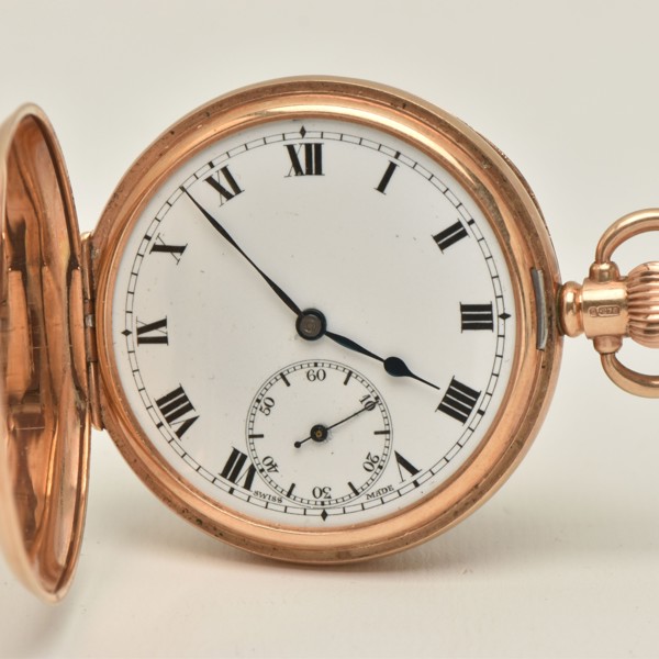 9Ct Gold Full Hunter Pocket Watch Sold £800