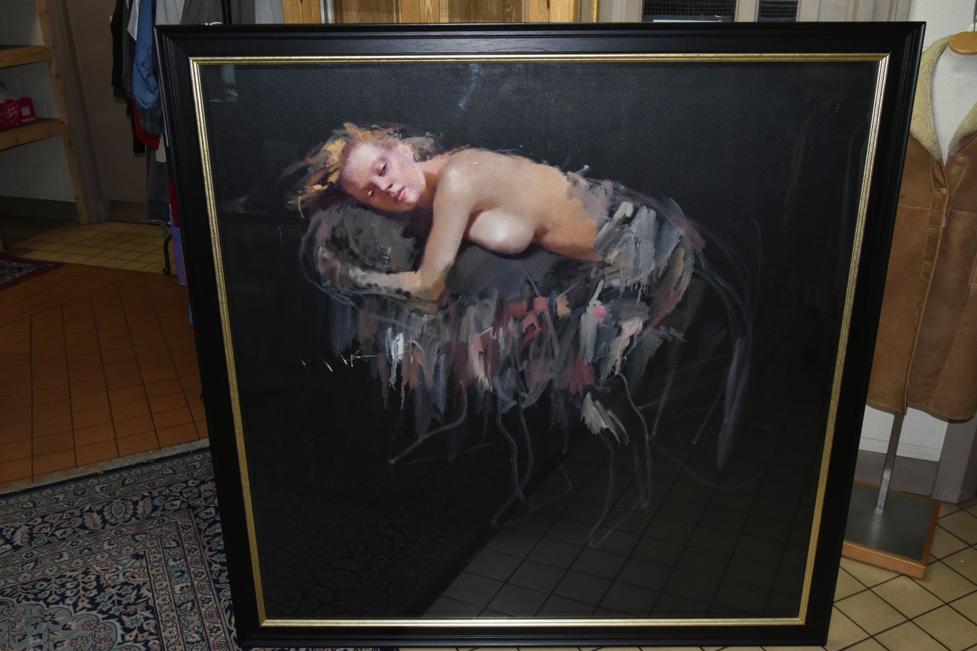'Lucinda', 148cm x 150cm oil on canvas by Robert Lenkiewicz sold £4,000.jpg