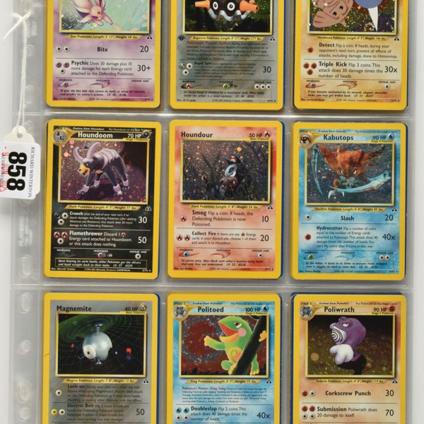 Complete Pokémon Neo Discovery Set Sold £800