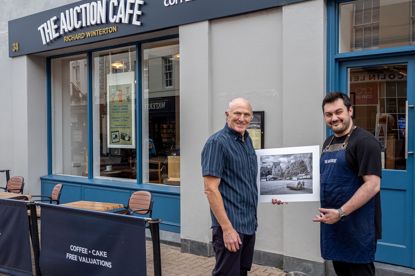 Lichfield Camera Club cafe refresh 2026 Joe Anderson Ben Palmer outside.jpg
