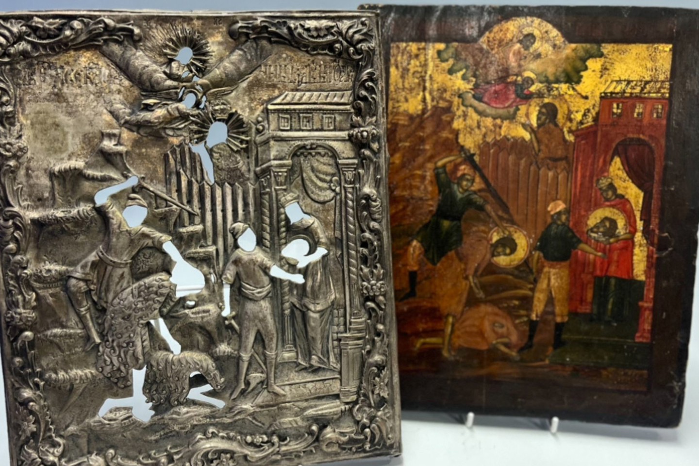 Holowenko Web St John The Baptist Icon With Silver Oklad Hero Image