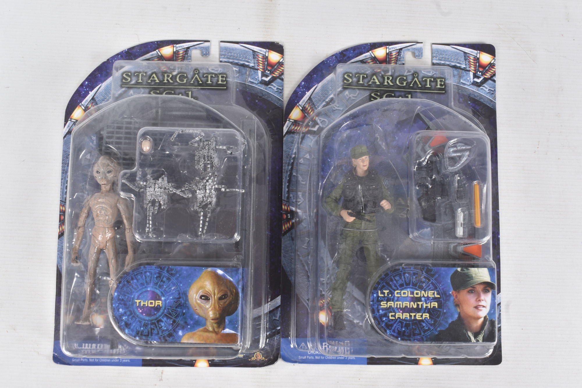Detail From 10 Boxed Diamond Select Toys Stargate SG 1 Carded Figures Sold £300