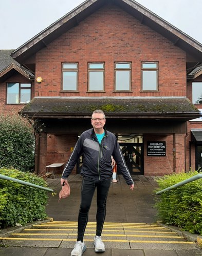 Richard Winterton is training hard for the 2026 London Marathon.