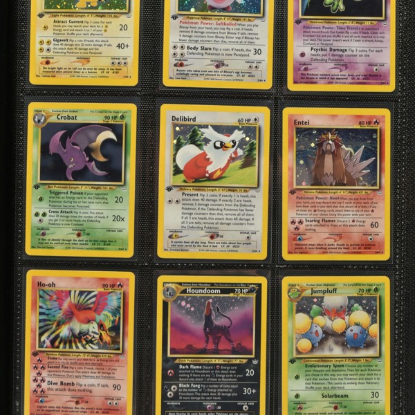 Complete Pokemon 1St Edition Neo Revelation Set Sold £3,400 Web