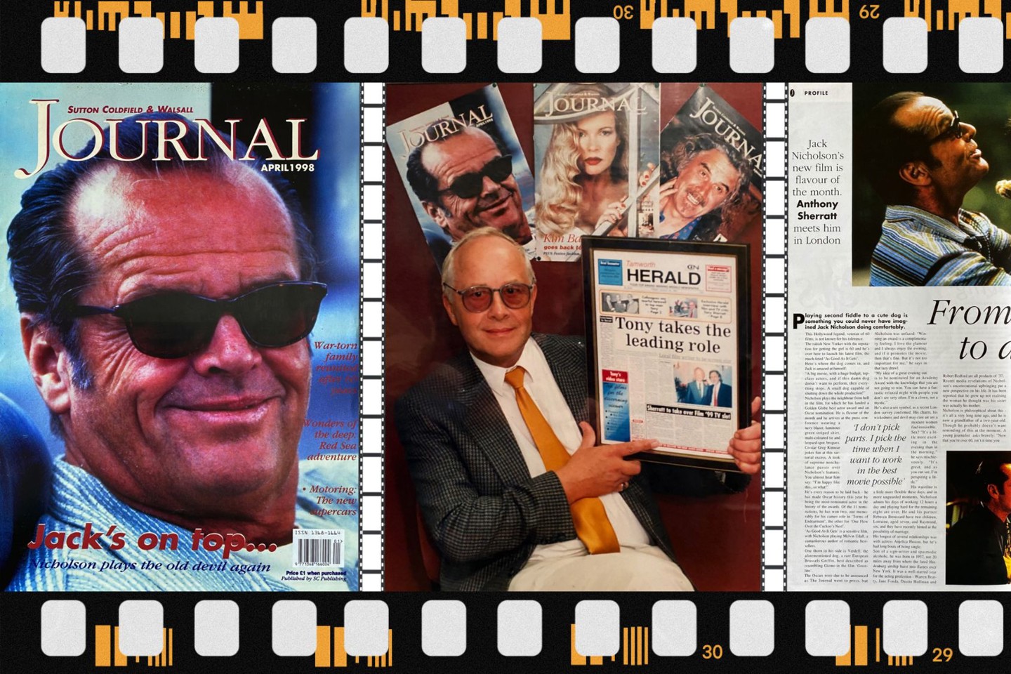 Tony Sherratt Interview Jack Nicholson 1998 Web Film Strip 1