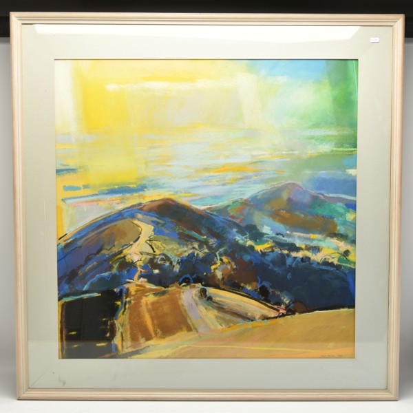 David Prentice 'Coloured Counties Light Enigma' Pastel Landscape Sold £1,050