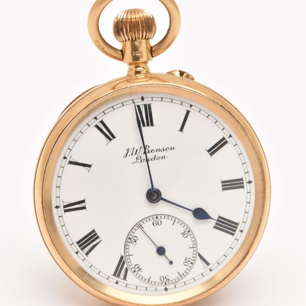 Early C20th 18Ct Gold JW Benson Pocket Watch Sold £2,300