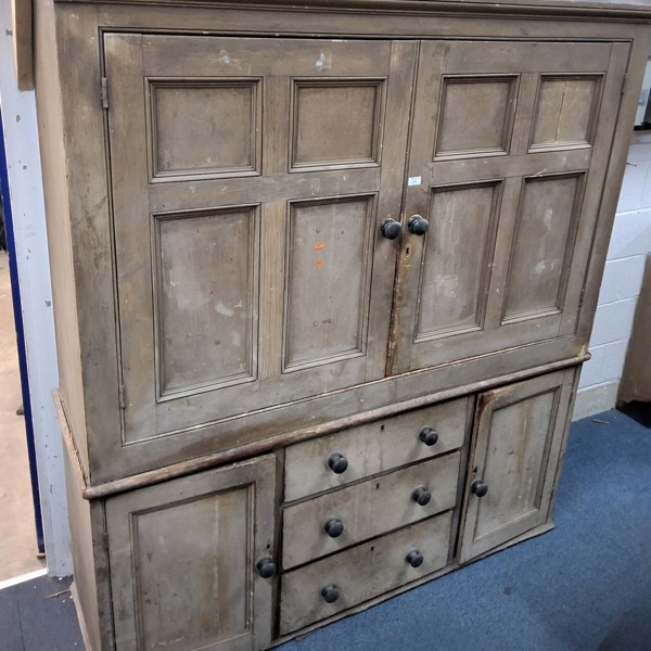C19th pine housekeeper's cupboard sold £1,200.jpg