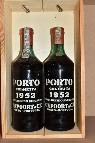 Two bottles of Porto Colheita 1952 port sold at £280.