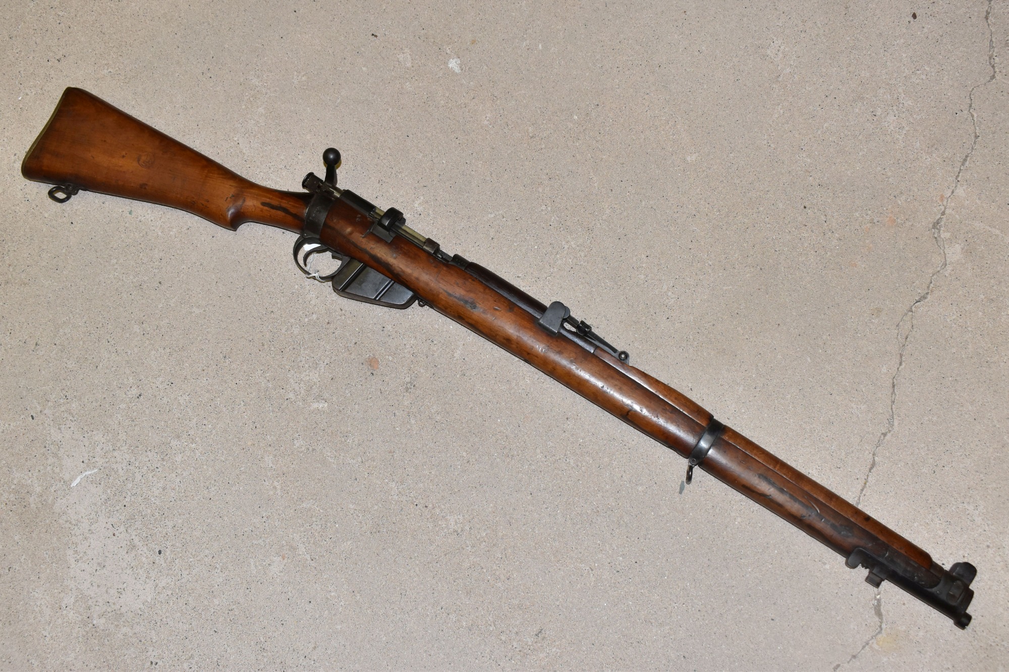 1942 Lee Enfield Bolt Action No 1 Mk III Rifle Converted To .410 Shotgun Sold £320