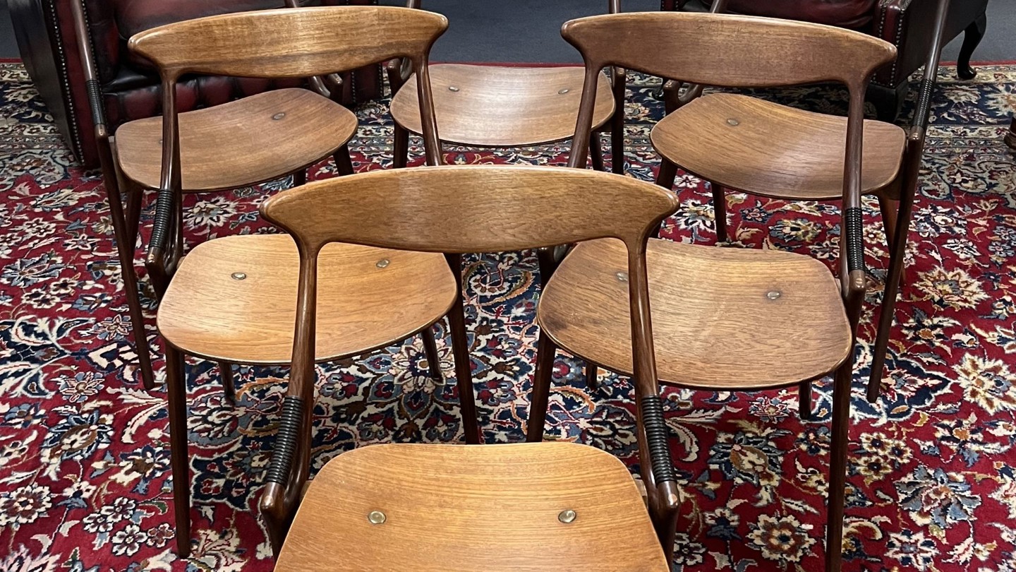 Arne Hovmand Olsen For Mogens Kold Chair Set Sold £2,700