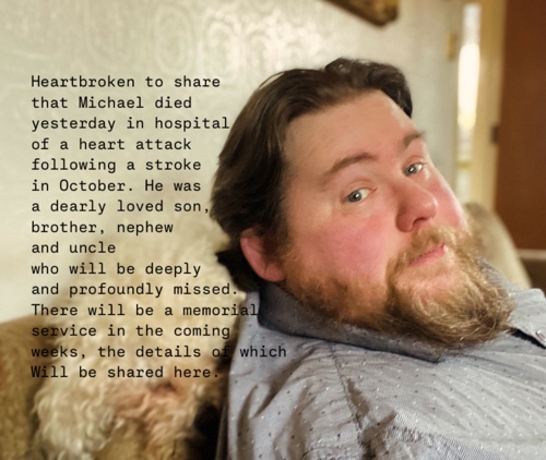 Mr Baggott's family posted this message on his social media when he died in January 2025.