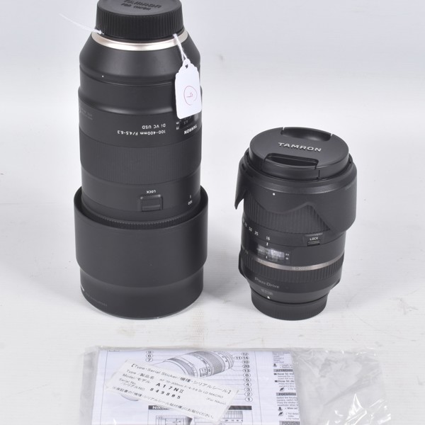 Tamron Nikon Fit 100 400Mm F 4.5 Di VC USD And 16 300Mm F 3.5 Di Mk2 Lenses Sold £300