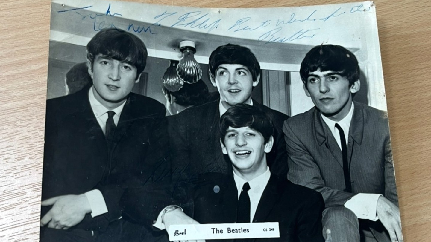 Beatles Autographs Front Web