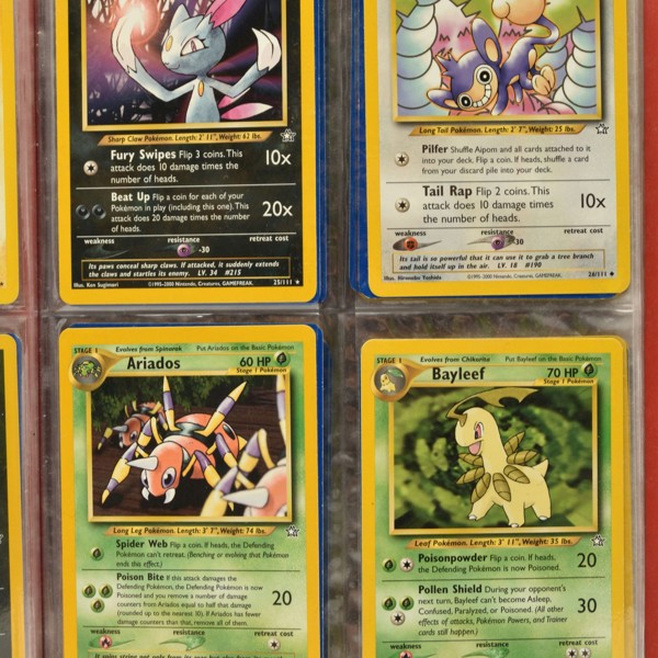 Complete Pokémon Neo Genesis Set Sold £750