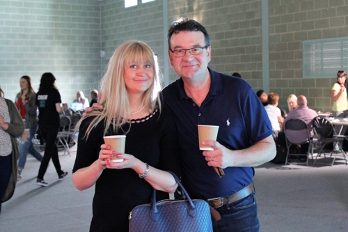 Auctioneer Richard Winterton with Walsall-based antiques dealer Fay Rutter.