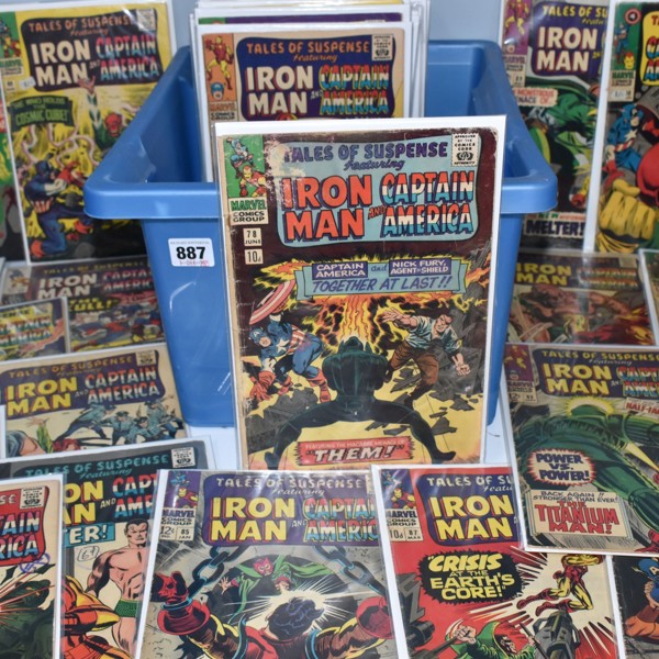 60 Tales Of Suspense And Captain America Marvel Comics Sold £540