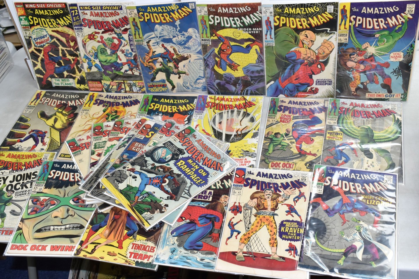 Collection The Amazing Spider Man Marvel Comics Sold £1,900