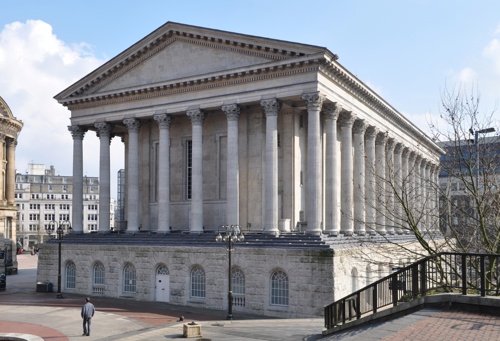 Birmingham Town Hall from Chamberlain Square.