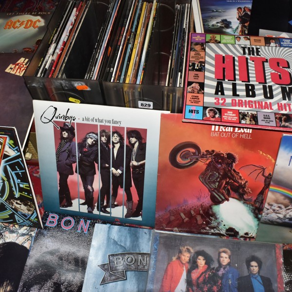 Two Boxes Of Rock Vinyl LP And 12Ins Records Sold £420