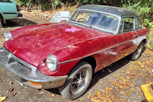 The 1977 MG B Roadster.