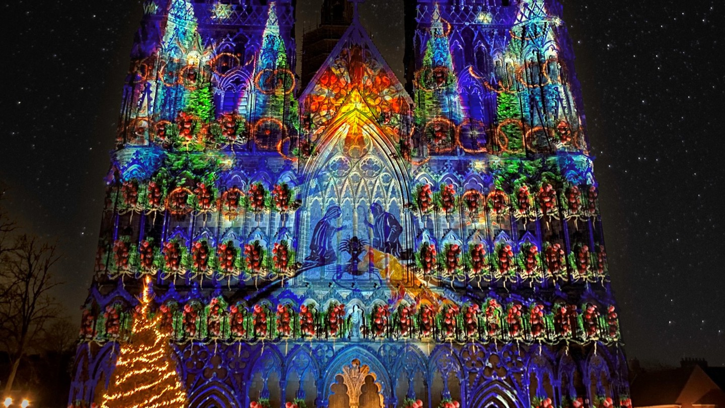 Lichfield Cathedral Christmas Illuminations 2024