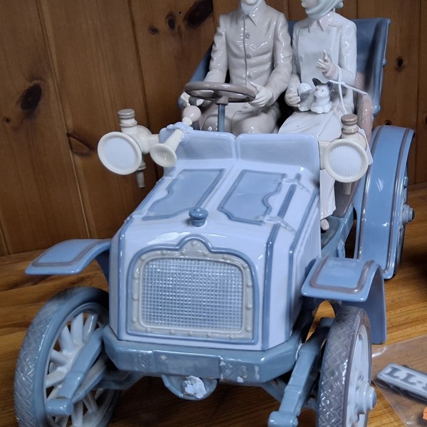 Lladro large limited edition porcelain group 'Motoring In Style' sold £1,250.jpg