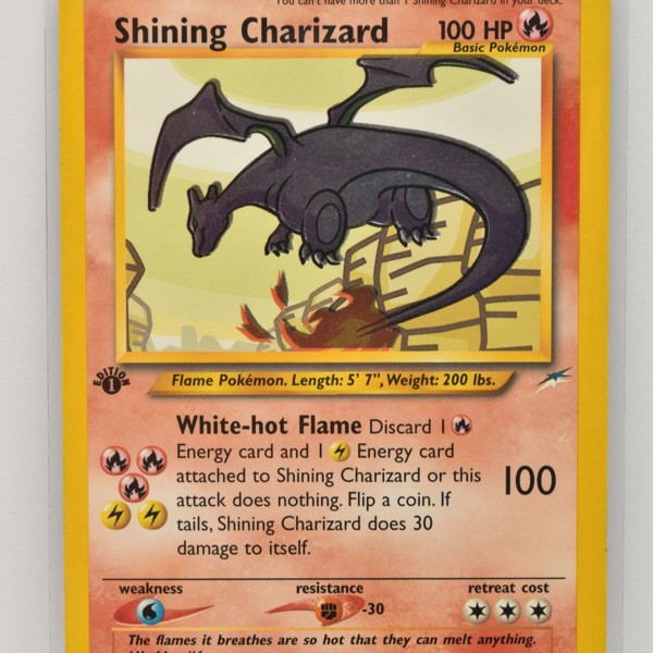 Shining Charizard 1St Edition Pokemon Card 107 105 From Neo Destiny Set Sold £1,250 Web