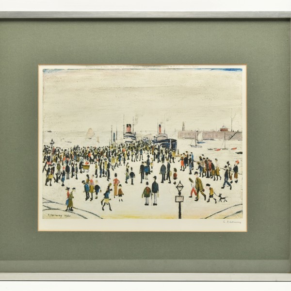 LS Lowry Ferry Boats Signed Limited Edition Print Sold £2,200