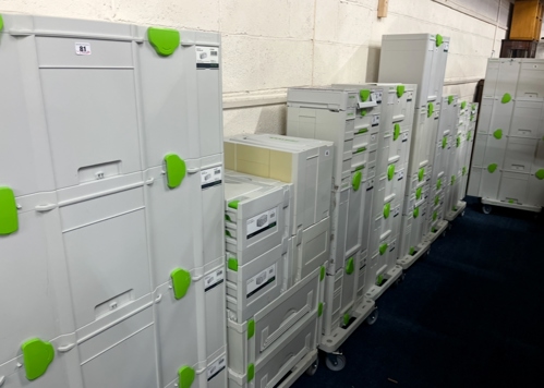Festool Systainer storage boxes.