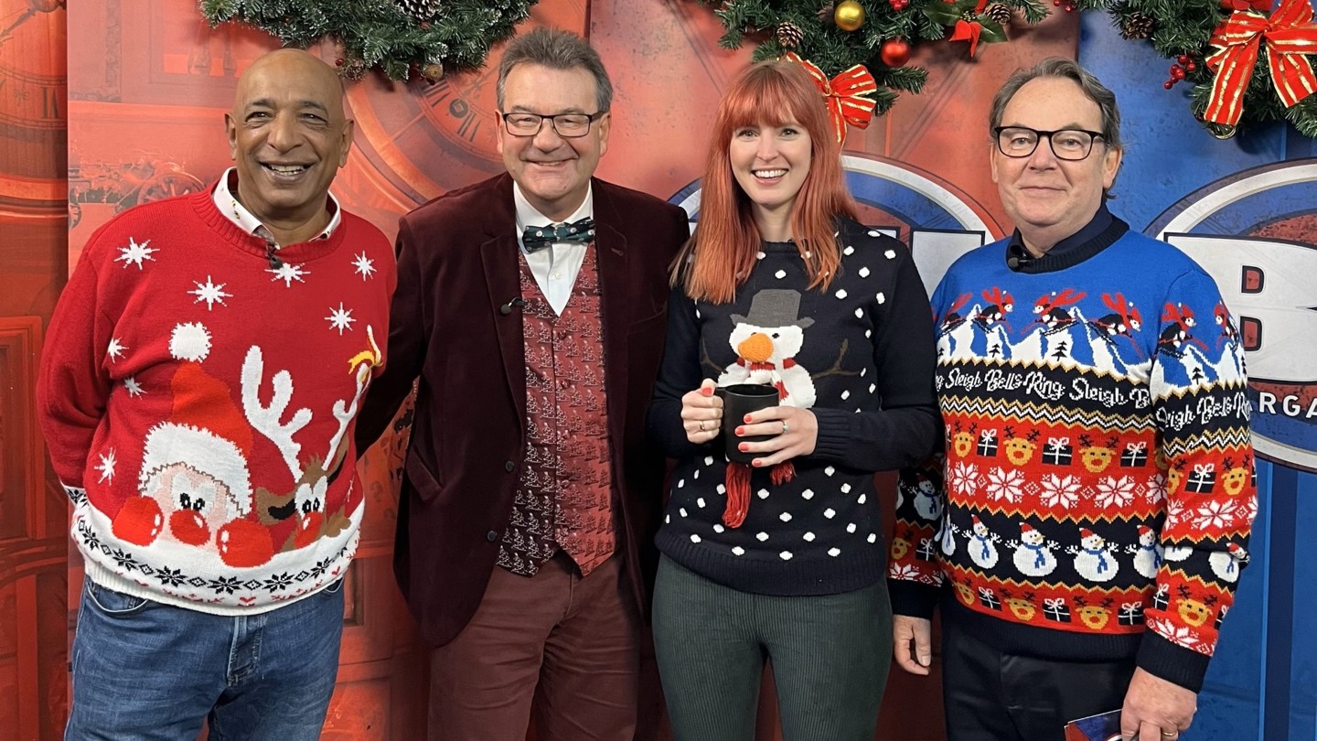 Bargain Hunt Christmas 2024 Raj Bisram Richard Winterton Izzie Balmer Eric Knowles Web