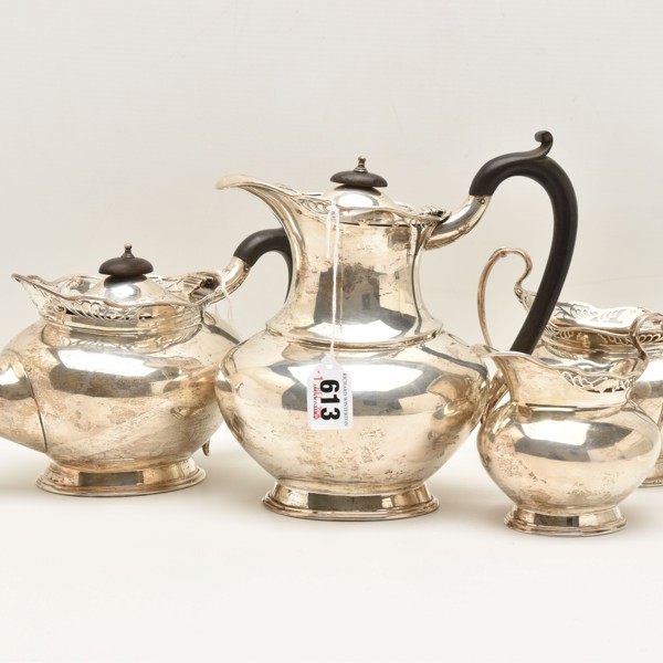 George V Silver Four Piece Tea Set Sold £1,800