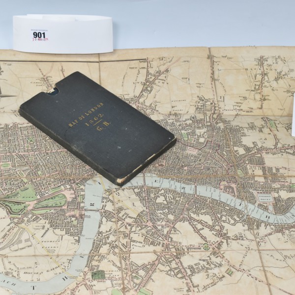 Two Rare Antiquarian Maps Of London 1811 And 1862 Sold £380