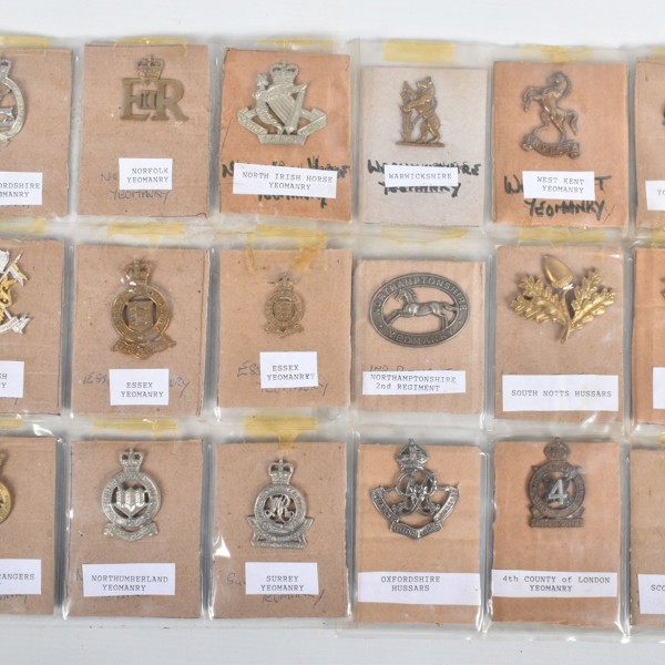 Military Cap Badges And Shoulder Titles 8 Lots Total £1,330