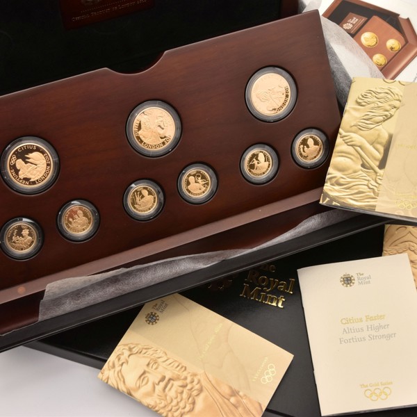 Royal Mint 2012 Olympics Gold Proof Collection 'Citius Altius Fortius' Sold £12,100